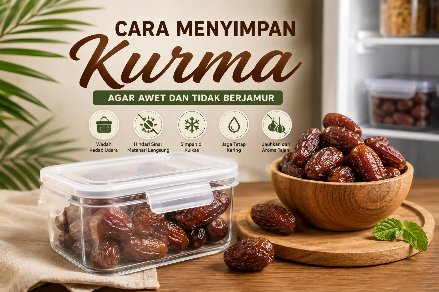 Cara Menyimpan Kurma Agar Awet dan Tidak Berjamur