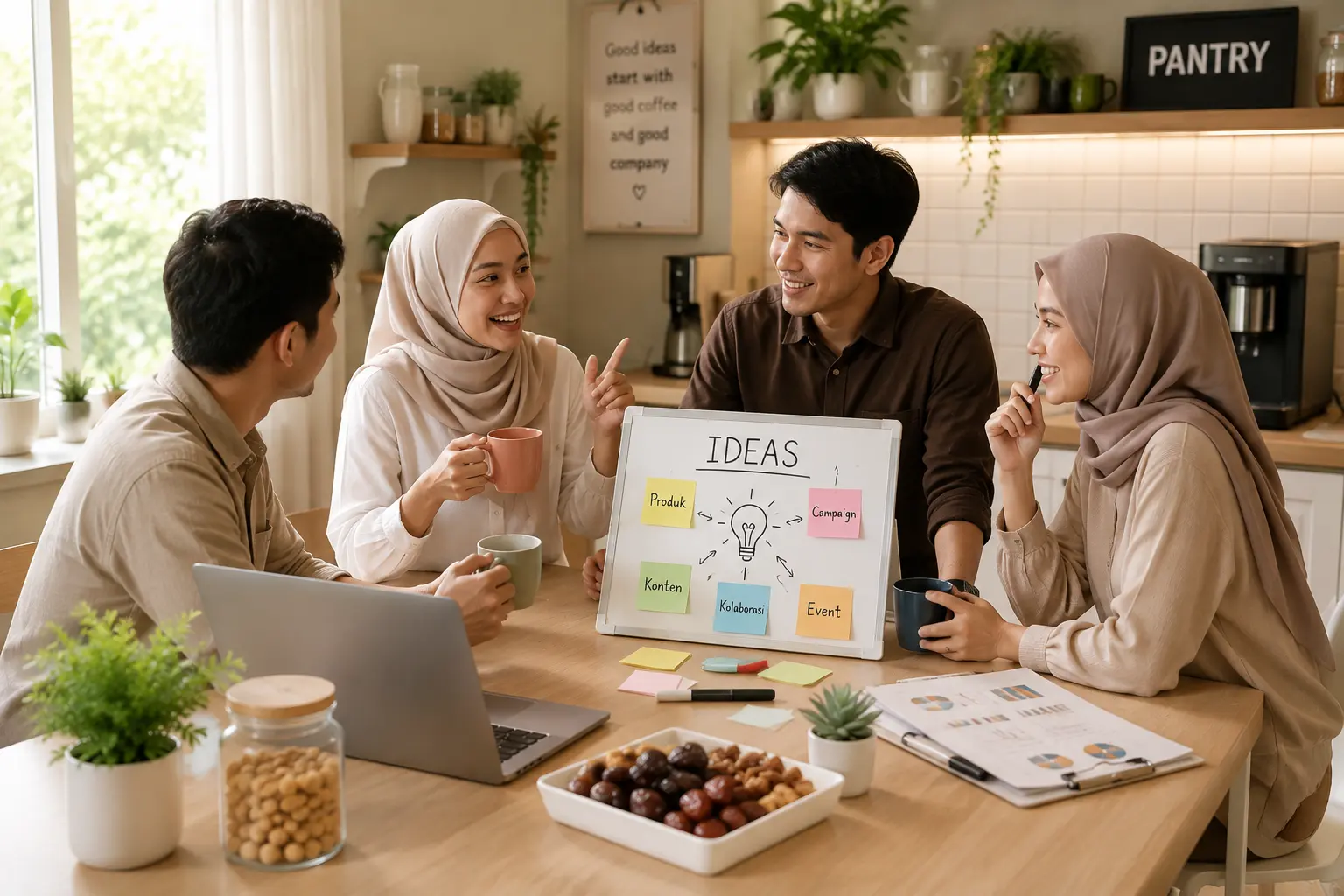 Brainstorm Nggak Selalu Harus di Meeting Room, Kadang Cukup di Pantry